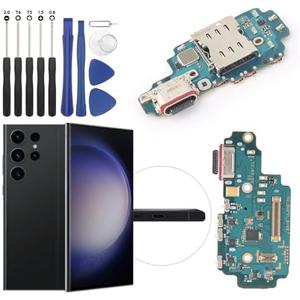 Replacement for Samsung Galaxy S23 Ultra 5G Charging Port Dock Connector for Galaxy SM-S918U Charging Port Replacement USB Charger Board Flex Cable Assembly Accessories with Repair Tools