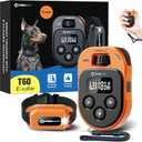 ABBIDOT Dog Training Collar with Remote, 4100Ft, 178 Levels, 5 Modes, Waterproof, Fits 5-120lbs Small, Medium, Large Dogs, T60 Old Version (Pumpkin Orange)