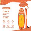 Kids Stand Up Paddle Board with Inflatable SUP Accessories, Durable, Lightweight, Wide Stable Design, Non-Slip Comfort Deck,Inflatable Paddle Board for Kid & Youth