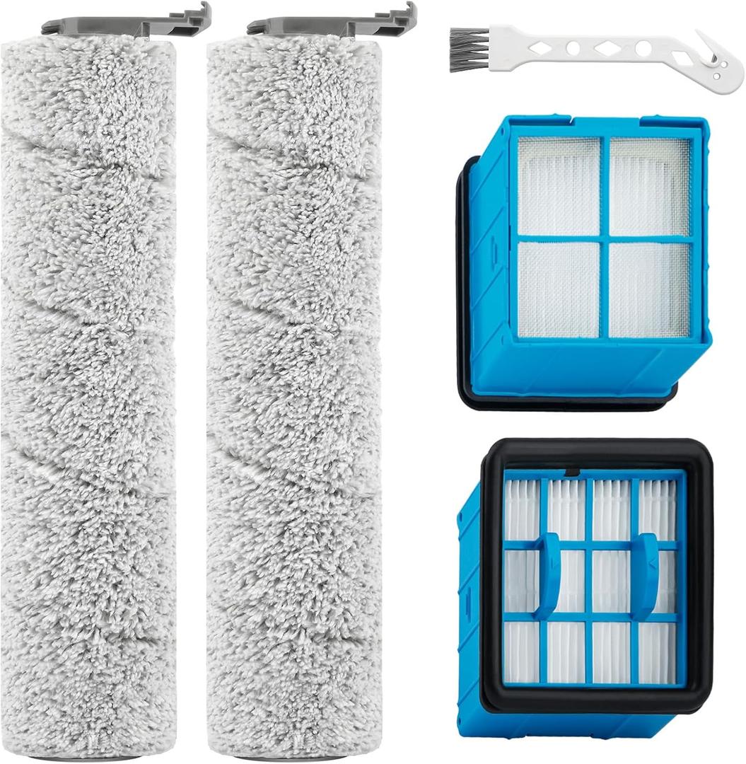 3882 Crosswave Omniforce Replacement Parts for BISSELL 3882/3883 / 3967F / 3970F CrossWave OmniForce/OmniFind Vacuum Cleaner, 2 Brush Roller, 2 HEPA Filters