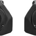 King Tour Luggage Pack 6.5" Rear Speakers Pod Kit fits for Harley Touring Electra Glide, Street Glide, Ultra Limited, Road Glide Ultra and Tri Glide Models 2014-2023,Left and Right (Black)
