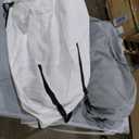 Big Joe Fuf Large Foam Filled Bean Bag Chair with Removable Cover, Gray Plush, Soft Polyester, 4 feet Big (5 foot, Grey)