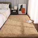 Kelarea Super Soft Shaggy Rug Fluffy Bedroom Carpets, 3x5 Feet Camel, Modern Indoor Fuzzy Plush Area Rugs for Living Room Dorm Home Decorative Kids Girls Childrens Floor Rugs (2'11" x 4'11" (Rectangular))
