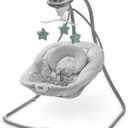 Graco Simple Sway Baby Swing, SidetoSide Motion, Infant Swing with 6 Speeds, Vibration, Ivy