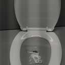 Elongated Toilet Seat, 18.5 Soft/Slow Close Oval (Oblong) Toilet Seat for Elongated Toilets, No-Slam Quiet-Close Lid, Easy-to-Install & Clean, Durable Never-Loosen White Plastic Seat