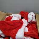 Chuarry 100 Pieces Santa Hats Bulk with White Cuffs 15.7 x 12.6 Inches Large Plush Christmas Hats for Holidays & Xmas Party Supplies