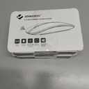 2 x JOYACCESS Rechargeable Wireless Mouse, 2.4G Portable Slim Silent Mouse with USB Receiver and Type C Adapter, 5 Level 3000 DPI, Works with Mac or iPad (Blue & Red)