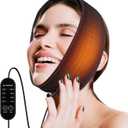 Wearable Heating Pad for Face Jaw Chin Wisdom Teeth, Oral and Facial Jaw, 4 Heating Levels 4 Time Settings (Without Plug)