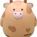 H&W Cow Piggy Bank, Unbreakable Coin Box for Kids, Cute Animal Money Bank Birthday for Boys Girls,Coin Saving Boxes (Yellow) (Small)