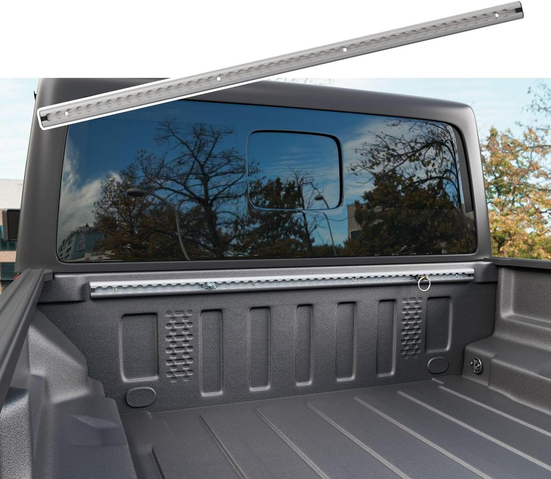 Front Trail Rail System Compatible with 2020-2025 Jeep Gladiator Truck Bed Rail System Tie Down Rail Replacement for 2020-2025 Jeep Gladiator Accessories (Front Trail Rail)