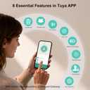 52HZ Fingerprint Door Knob with Lock, 3 in 1 Smart Finger Print Door Lock, Auto Lock, Tuya App Control & Key, Biometric Thumbprint Door Locks for Bedroom, Garage, Home & Office, Matte Black