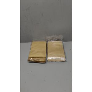FERENLI 50 Pcs 6.3x9.4 inch Clear Front Brown Kraft Paper for Zip Plastic Package Lock Bag Doypack Stand Up Pouch Zipper Lock Reclosable Pouch Nuts Coffee Food Storage Packaging Pack