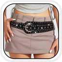 COSYDAYS Wide Waist Belt Black Punk Leather Belts Fashion for Women