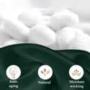 NSSL Silk Pillowcase for Women, Mulberry Silk Pillowcase for Hair and Skin and Stay Comfortable and Breathable During Sleep(Dark Green,King)