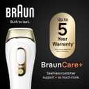 Braun IPL, SilkExpert Pro 5, IPL Hair Removal for Women and Men, Permanent Laser Hair Reduction At-Home, 2 Heads, Pouch, IPL5137