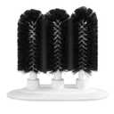 New Star Foodservice 54484 Triple Brush Bar Glass Washer - 3 Brushes - Suction Base, Non-Battery
