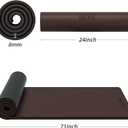 Yoga Mat Thick8mmExercise Mat Non Slip Anti-tear,Pilates Mat for Men and Women,Workout Mats for Home,Barefoot Workouts and Floor Exercise,with Carrier Strap(71"x 24")