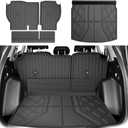 Cargo Liner Fit for Honda CRV 2023-2025 2026 All Models (Includes Hybrid) - TTX LIGHTING Cargo Mat (Upper Deck) with Back Seat Protectors All-Weather TPE CR-V Accessories Backrest Mats