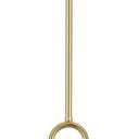 Amber Glass Pendant Light Modern Globe Pendant Lighting Nordic Ribbed Gold Ceiling Hanging Chandelier with Brushed Brass Adjustable Rods Dining Room Kitchen Island Light Fixture