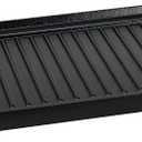 Amazon Basics Pre-Seasoned Cast Iron Reversible Rectangular Grill/Griddle with Even Heat Distribution, Black, 20 x 10.63 x 0.98 inch