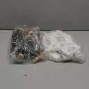 Amyhill 16 Pcs White Christmas Village Set with Cedar Pine Decor Wooden House Blocks Christmas Town Village Decor for Tiered Tray Decoration Fireplace Mantel Holiday Window Table Centerpieces