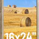 16x24 frame,Distressed Farmhouse Wood Pattern 16x24 poster frame,Display with Plexiglass,Horizontal and Vertical 24x16 frame,Wall Mount Dcor,Light Wood Grain,1Pack