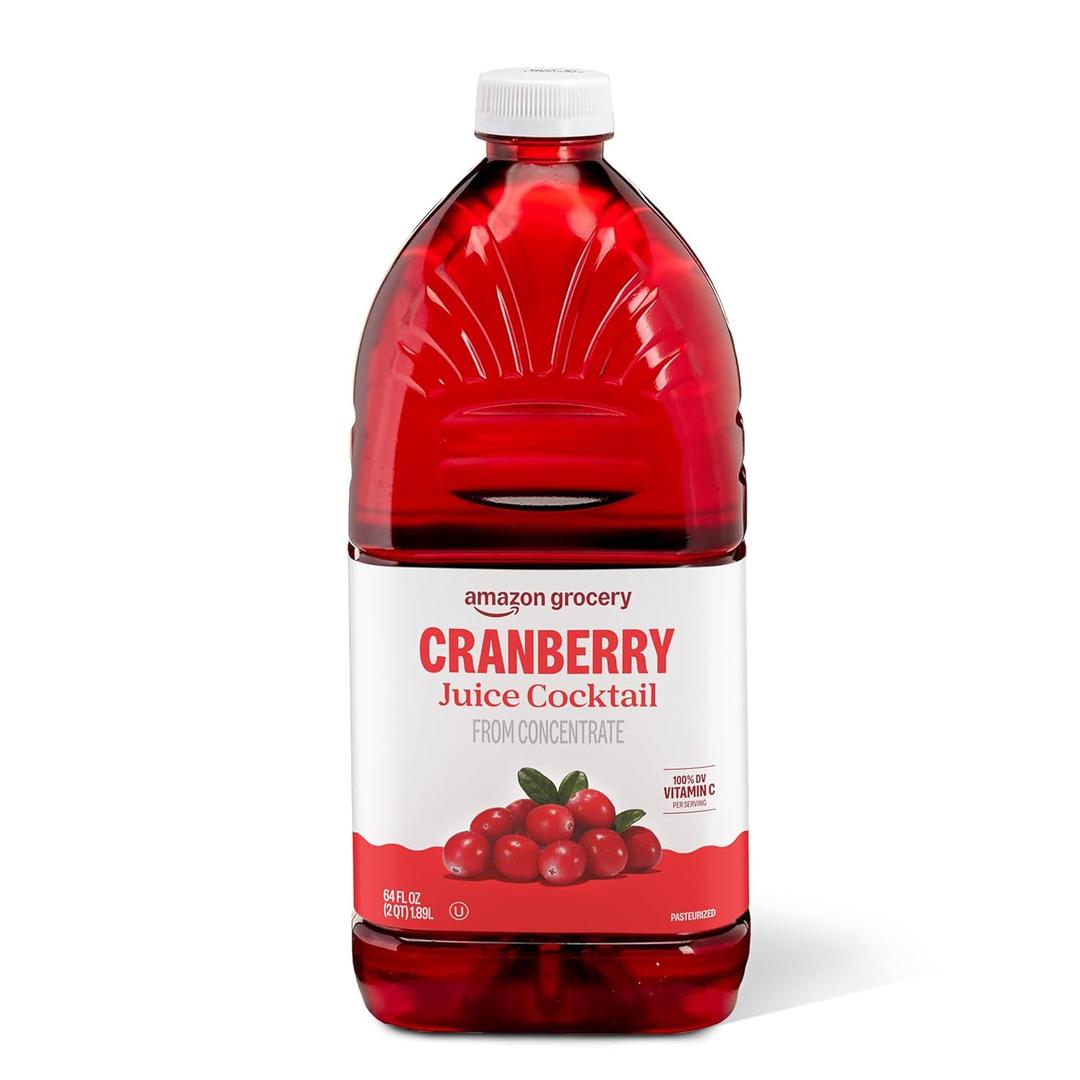 Amazon Grocery, Cranberry Juice Cocktail, 64 Fl Oz (EXP 02/28/27)