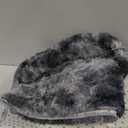 FJZFING Tie-Dyed Dark Grey Round Rug Ultra-Soft Plush Modern 7x7 Circle Area Rug for Kid's Bedroom, Fluffy Shag Circular Rug for Nursery Room, Non-Slip Tie-Dyed Dark Grey Rug for Teen's Room