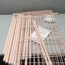 P1 Medium Heavy-Duty Portable Closet, 30" W x 14" D x 76" H, Metal Rolling Clothing Rack, Pink