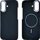 Carbon Fiber Case for iPhone 17, Compatible with Magsafe, Ultra Slim Lightweight Minimalist Case Built with Dupont Kevlar Aramid Fiber (Black, iPhone 17 Case)