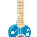 Hape Kid's Wooden Toy Ukulele in Multicolor