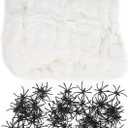 Halloween Spider Web Decorations, 800 Square Feet Elastic Spider Web with 60 Fake Spider, Halloween Spider Web Decor for Indoors and Outdoors