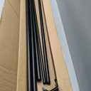 Umbra Twilight Double Curtain Rod Set Wrap Around Design Ideal for Blackout or Room Darkening Panels, 66 to 144 Inches, Black
