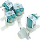 5220FR2075L(Cold) & 5220FR2006H(Hot) Washer Water Inlet Valve Set Compatible with LG, Kenmore Washer. Replacement for 5220FR2006L/2006Q/2006L/2006Q, 5221ER1003A/1003C/1003D/1003F, AP4441935