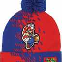 Super Mario and MLP Kids Winter Hats, Cute Warm Pom Pom Beanie, Boys Winter Hat Ages 4-14, Girls Cold Weather Hats