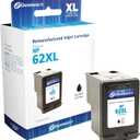 Dataproducts Brand Remanufactured High Yield Ink Cartridge Replacement for HP 62XL (C2P05AN) | Black