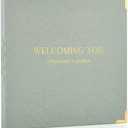 Beautiful Linen Pregnancy Journal and Detailed Memory Book with Stickers and Keepsake Pocket - Lovely Must Have Gift for Expecting First Time Moms - The Perfect Planner to Track Pregnancy Milestones