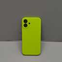 Vooii Compatible with iPhone 16 Plus Case, Liquid Silicone Upgrade [Camera Protection] [Soft Anti-Scratch Microfiber Lining] Shockproof Phone Case for iPhone 16 Plus 6.7 inch - Fluorescent Green