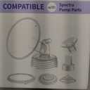 GOTOCUT 6PCS 16mm Breast Pump Flanges, Duckbill Valves Compatible with Spectra S1/S2/9Plus/Synergy Gold, Motif Luna, WideMouth Bottle Fit, Breast Pump Accessories