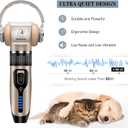 Dog Clippers for Grooming,Dog Grooming Kit for Heavy Thick Hair&Coats/Low Noise Rechargeable Cordless Hair Trimmer/Pet Shaver with Paw Trimmer for Small & Large Dogs Cats
