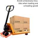 ROBLOCK Pallet Jack Chock Heavy Duty Wheel Chock, Pallet Jack Stopper for Truck 14.2" Length x 11.2" Width x 2" Height (1 Pack, Orange)