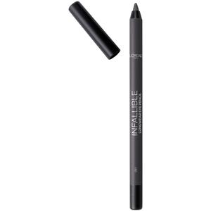 L'Oreal Paris Makeup Infallible Pro-Last Pencil Eyeliner, Waterproof and Smudge-Resistant, Glides on Easily to Create any Look, Grey, 0.042 oz. (1 Count (0.042 Ounce each))