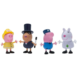 Peppa Pig What I Want To Be Figure, Pack of 4 [George, Peppa, Suzy & Pedro]