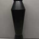 Tall Floor Vase, 23.6in Tall Modern Vase with Weighted Base - Matte Black Resin Vases for Dried Pampas Grass, Faux Flowers, Feathers & Home Decor