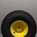 20x8.00-8 Rear Tire and Wheel Assemblies - 4 Ply Tubeless Tire Compatible Replacement for Riding Lawn Mowers - 3/4" Borehole, 3.5" Offset Hub and 3/16" Keyway