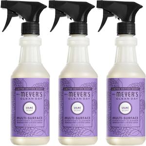 MRS. MEYER'S CLEAN DAY Multi-Surface Everyday Cleaner, Lilac Scent, 16 Ounce Bottle (Pack of 3)