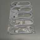 [ MFi Certified ] 5Pack 6ft iPhone Charger Cable, Long Lightning Cable 6 Foot, High Fast 6 Feet iPhone Charging Cable Cord Connector for iPhone 12 Mini 12 Pro Max 11 Pro MAX XS Xr X 6 AirPods (white)