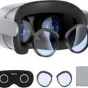 STARTRC GAMES Lens Protector Set Compatible with Meta Quest 3S Accessories, Soft Lens Protector Cover, Glasses Spacer with Blue Light Blocking Glasses for Oculus Quest 3S/Quest 2 (Not Fit for Quest 3)