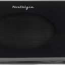 Nostalgia Modern Retro Countertop Microwave Oven - 700-Watt - 0.7 cu ft - 12 Pre-Programmed Cooking Settings - Digital Clock - Kitchen Appliances - Black
