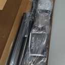 Ivilon Drapery Window Curtain Rod - End Cap Style Design 1 Inch Pole. 72 to 144 Inch Color Black